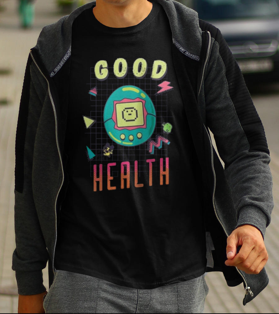 Good Health Tamagotchi Colorful Retro Bioworld T-Shirt