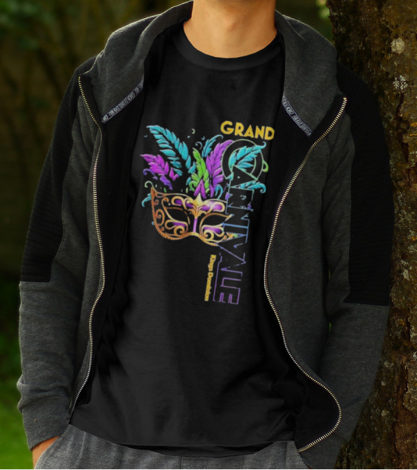 Grand Carnivale Kings Dominion Mask Feather T-Shirt