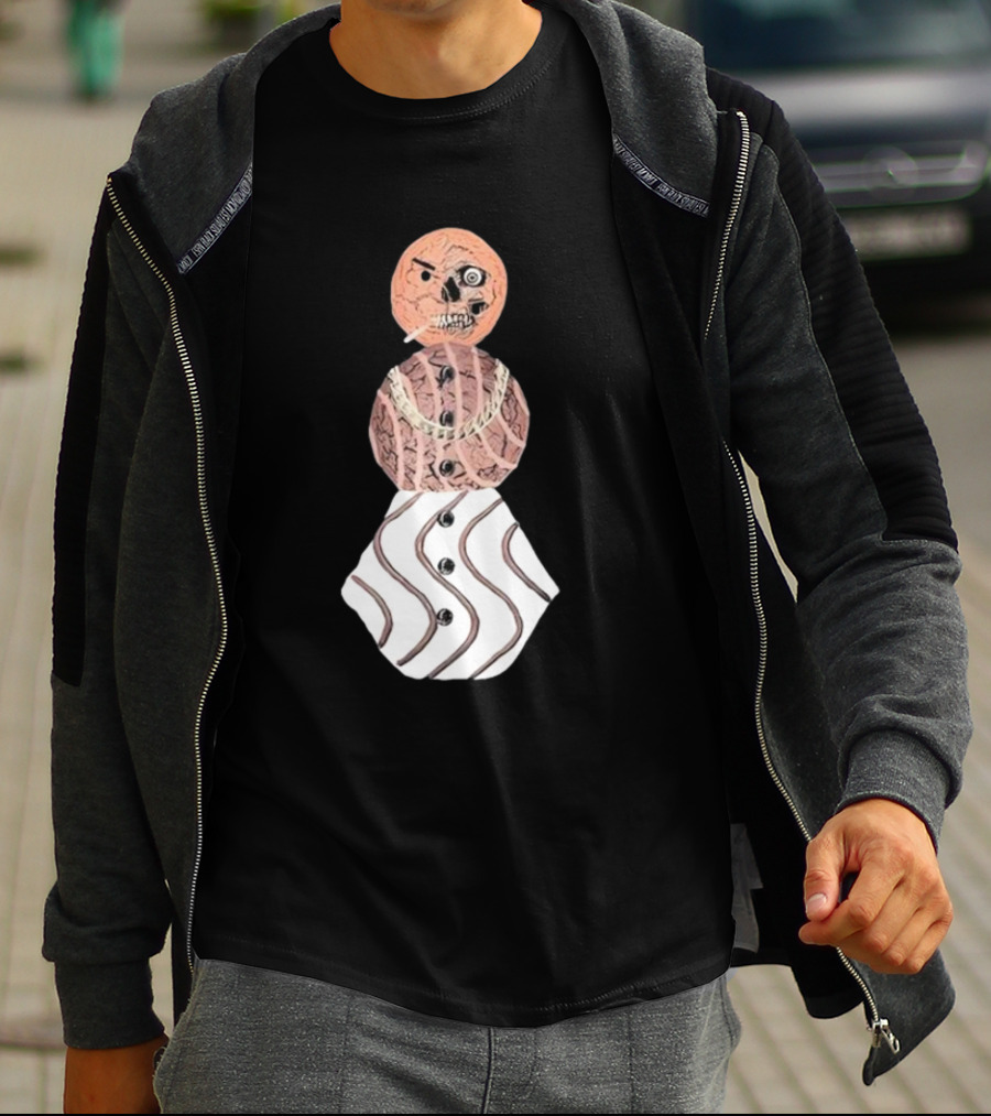 Halloween Snackman Cookie Skeleton Costume T-Shirt