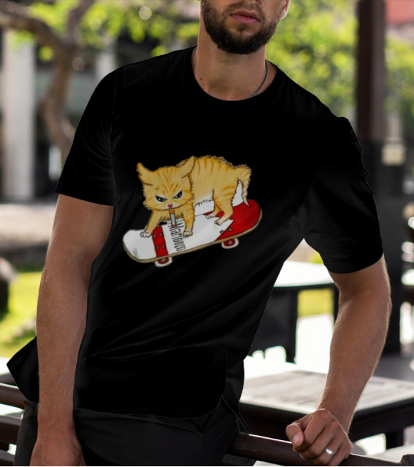 Lonely Kids Club Cig Cats Skateboarding Clarence Returns T-Shirt