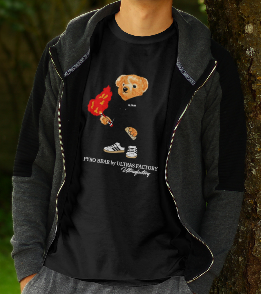 PYRO BEAR Ultras Factory Ultrasfactory Shoes Flame T-Shirt