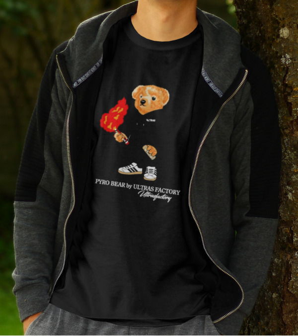 PYRO BEAR Ultras Factory Ultrasfactory Shoes Flame T-Shirt