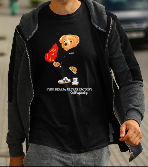 PYRO BEAR Ultras Factory Ultrasfactory Shoes Flame T-Shirt
