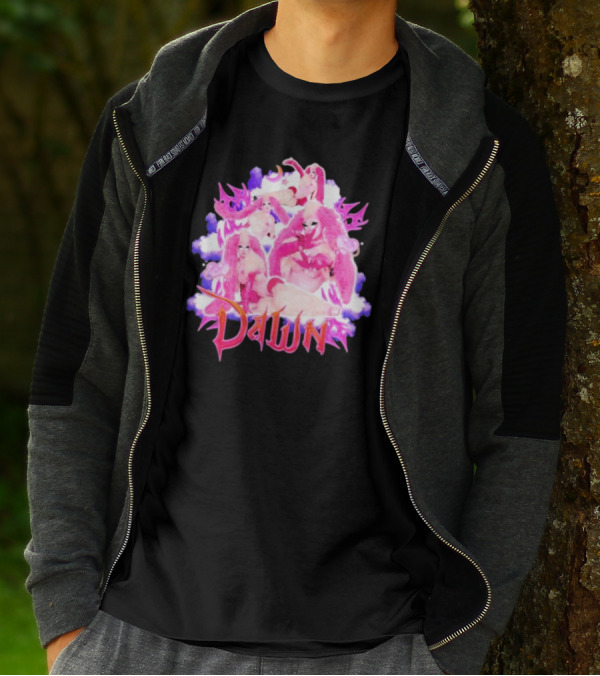 Dawnverse Dragcon Pink Fantasy T-Shirt