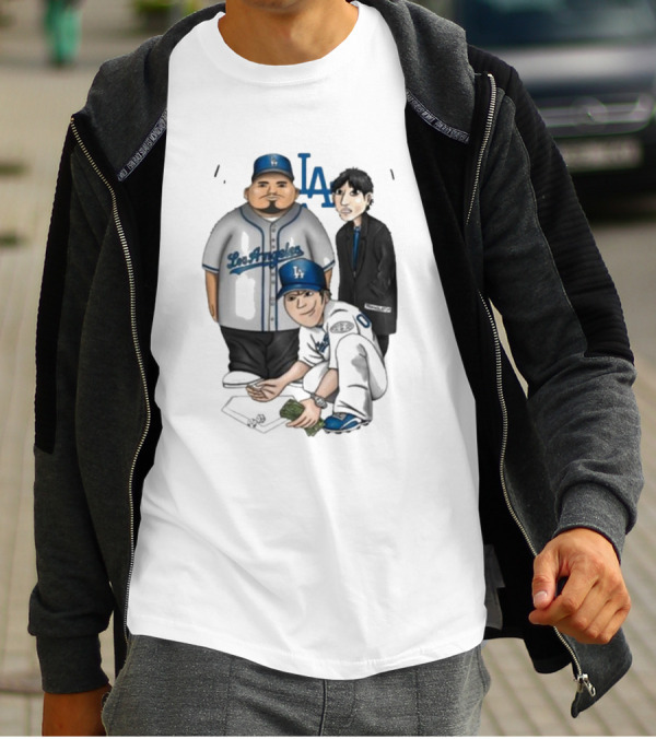 Elitelikethat Life's A Gamble Los Angeles Baseball Characters T-Shirt