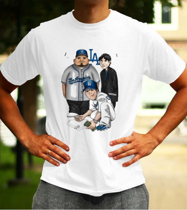 Elitelikethat Life's A Gamble Los Angeles Baseball Characters T-Shirt