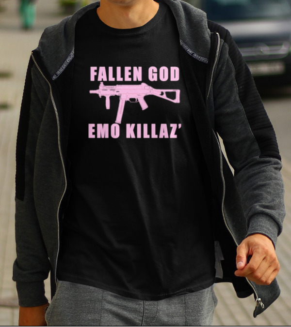 Fallen God Emo Killaz Pink Gun T-Shirt