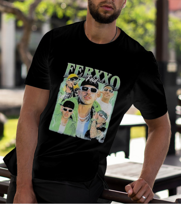 FERXXO Feid Green Style Collage T-Shirt