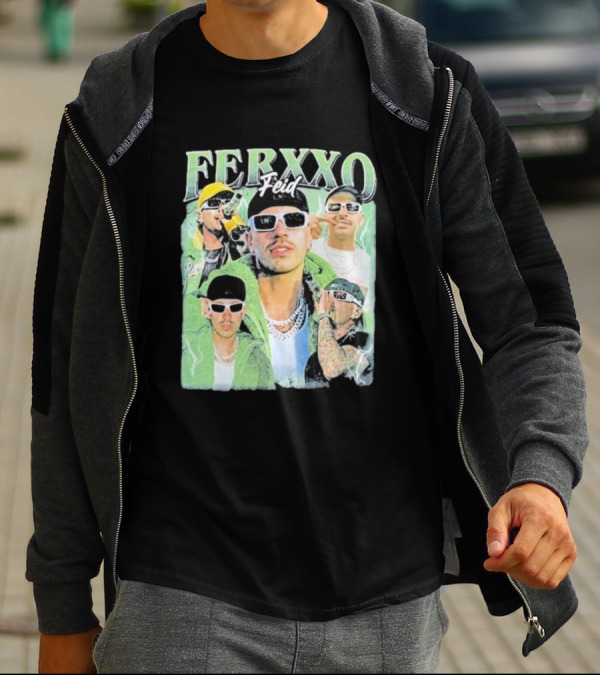FERXXO Feid Green Style Collage T-Shirt