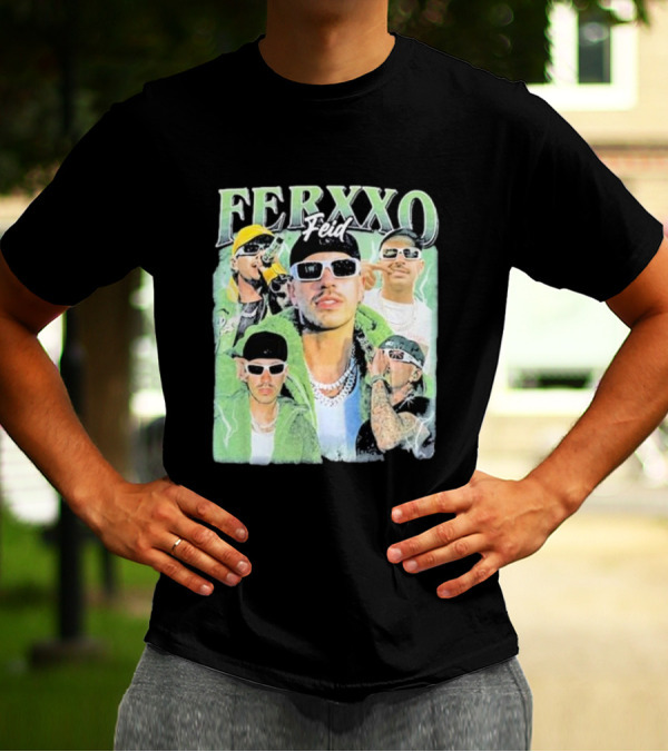 FERXXO Feid Green Style Collage T-Shirt