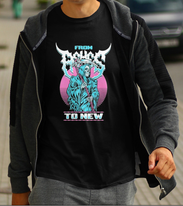 From Ashes To New Rad Reaper Retro Skull T-Shirt