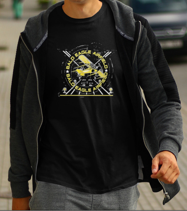 Bald Eagle Airfield Cleetus McFarland Airplane T-Shirt