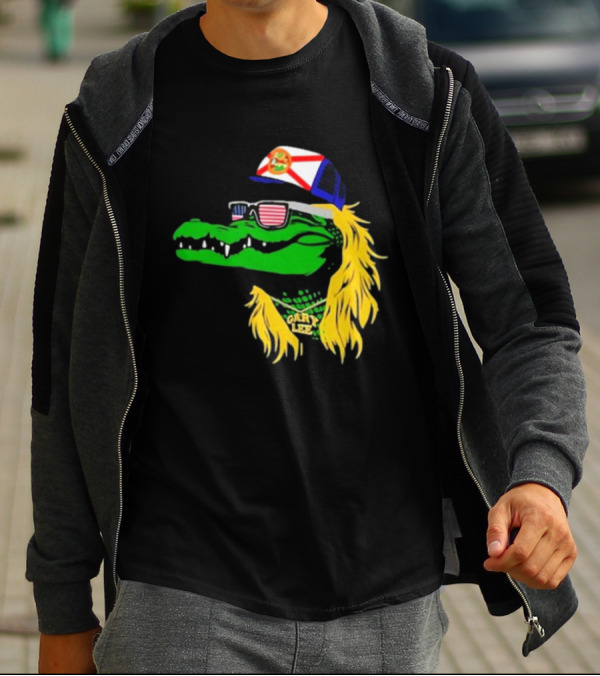 Conservativeant Wearing Gary Lee Gator With Trucker Hat And Sunglasses T-Shirt