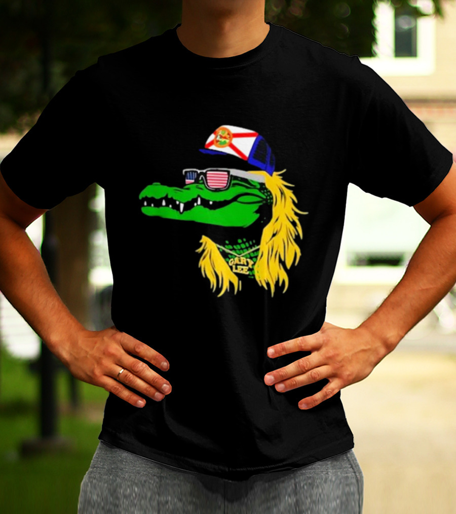 Conservativeant Wearing Gary Lee Gator With Trucker Hat And Sunglasses T-Shirt