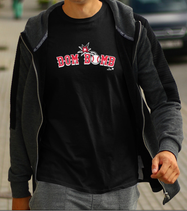 Dom Bomb Baseball Icon With Explosive Star T-Shirt