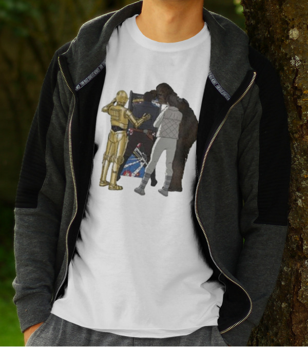 Asteroids Video Game Star Wars Characters T-Shirt
