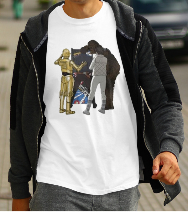 Asteroids Video Game Star Wars Characters T-Shirt