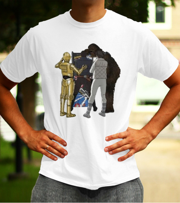 Asteroids Video Game Star Wars Characters T-Shirt