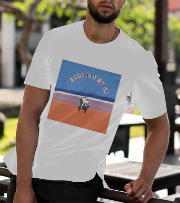 Brasilian Skies Snoopy Beach Scene T-Shirt