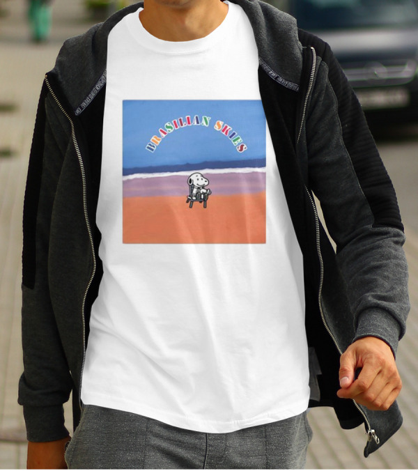 Brasilian Skies Snoopy Beach Scene T-Shirt