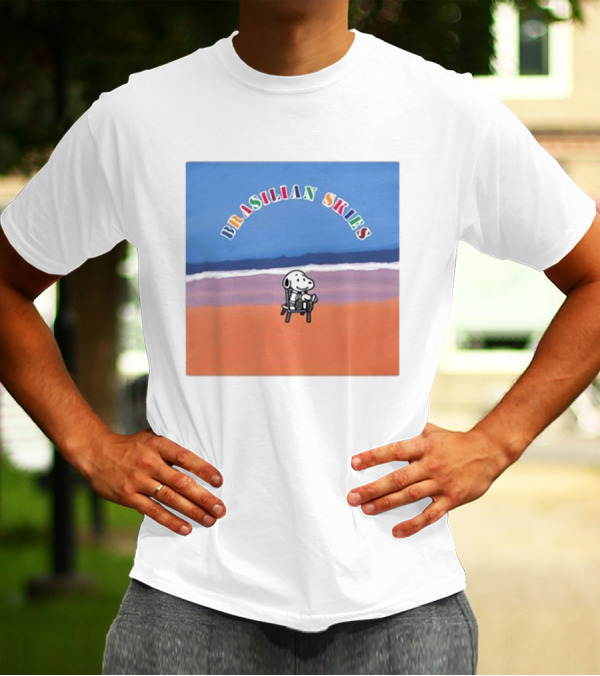Brasilian Skies Snoopy Beach Scene T-Shirt