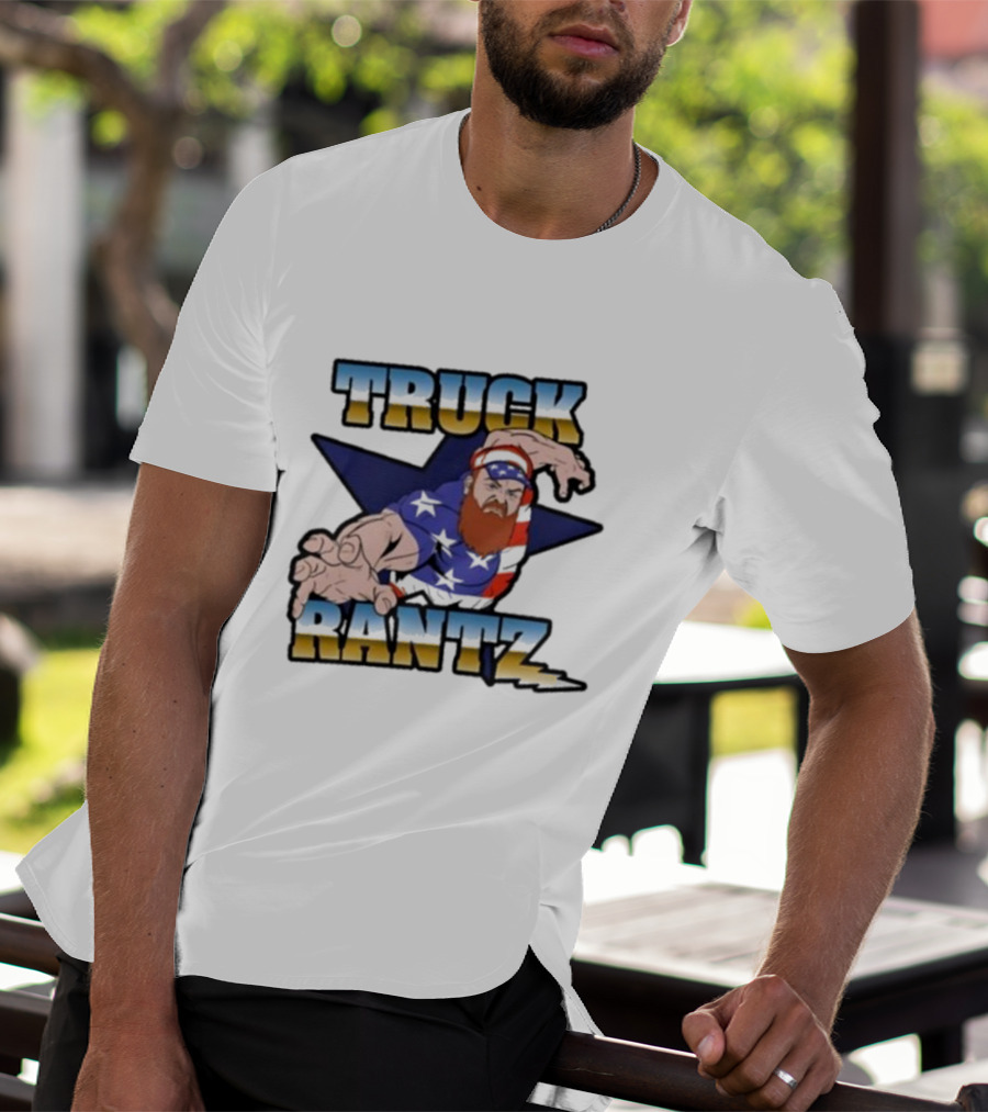 Brent Terhune Truck Rantz Patriotic Bearded Character T-Shirt