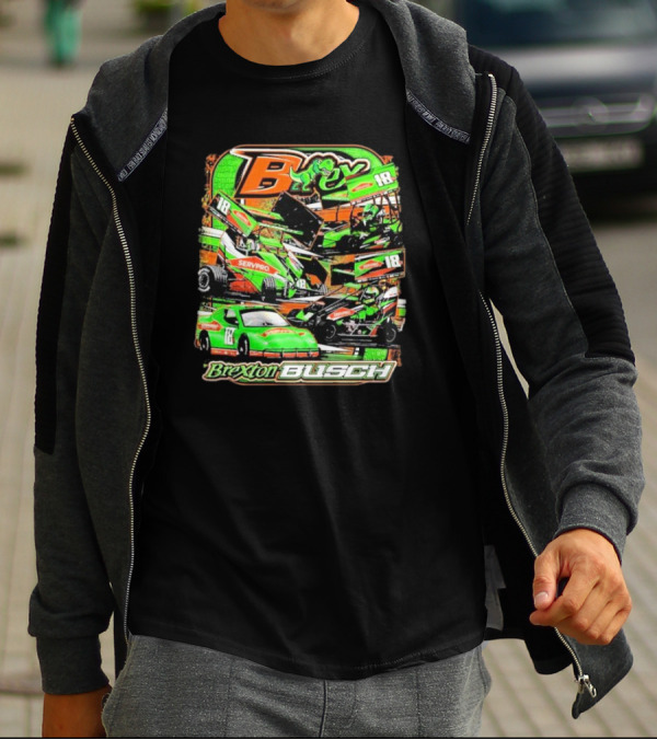 Brexton Busch Racing 18 Servpro Frog T-Shirt