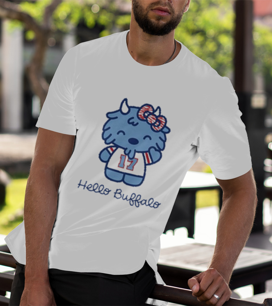 Hello Buffalo 17 Mascot Buffalo Bills T-Shirt