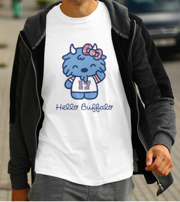 Hello Buffalo 17 Mascot Buffalo Bills T-Shirt