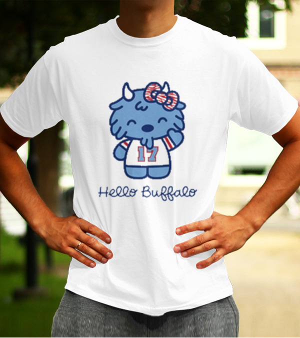 Hello Buffalo 17 Mascot Buffalo Bills T-Shirt