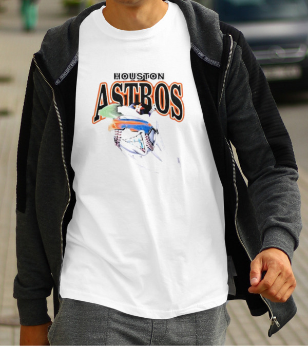 Houston Astros Slumped Boyz Baseball Cartoon Mashup T-Shirt