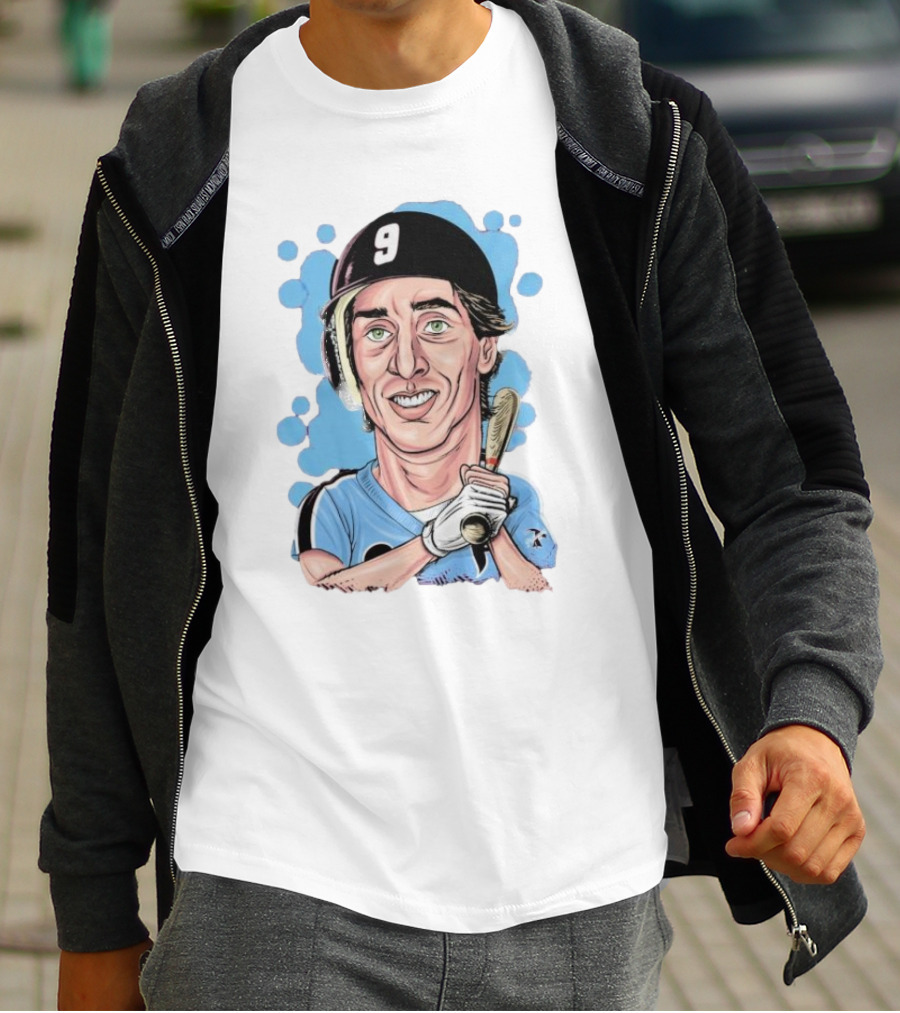 Von Hayes Goat Philadelphia Phillies Baseball Number 9 Cartoon T-Shirt