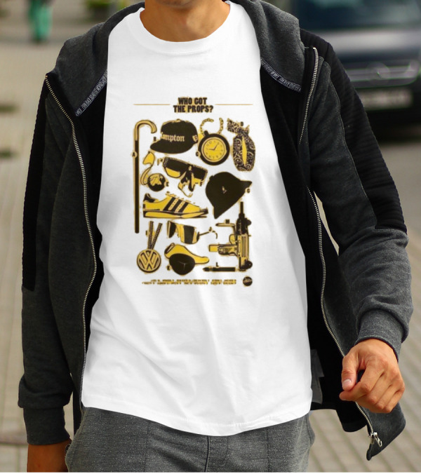 Who Got The Props Yellow Hip Hop Hampton Clock Accessories T-Shirt