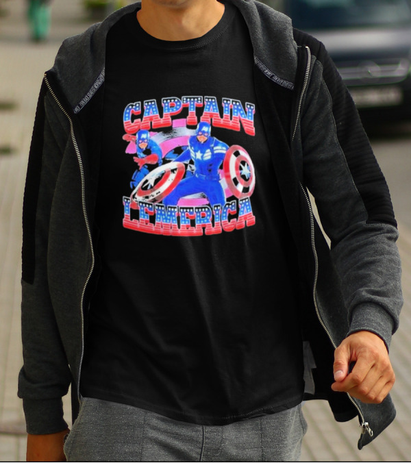Captain Lemerica Lebron James Captain America T-Shirt