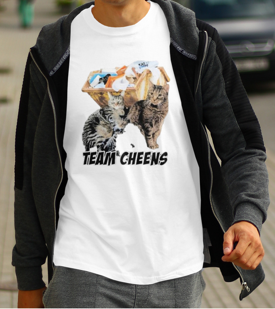 Kat Timpf Team Cheens Dumpster Cats T-Shirt