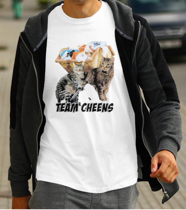 Kat Timpf Team Cheens Dumpster Cats T-Shirt