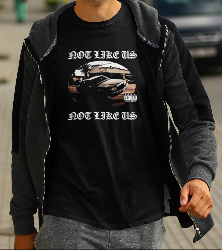 Not Like Us Kendrick Lamar Car Graphic Scene T-Shirt