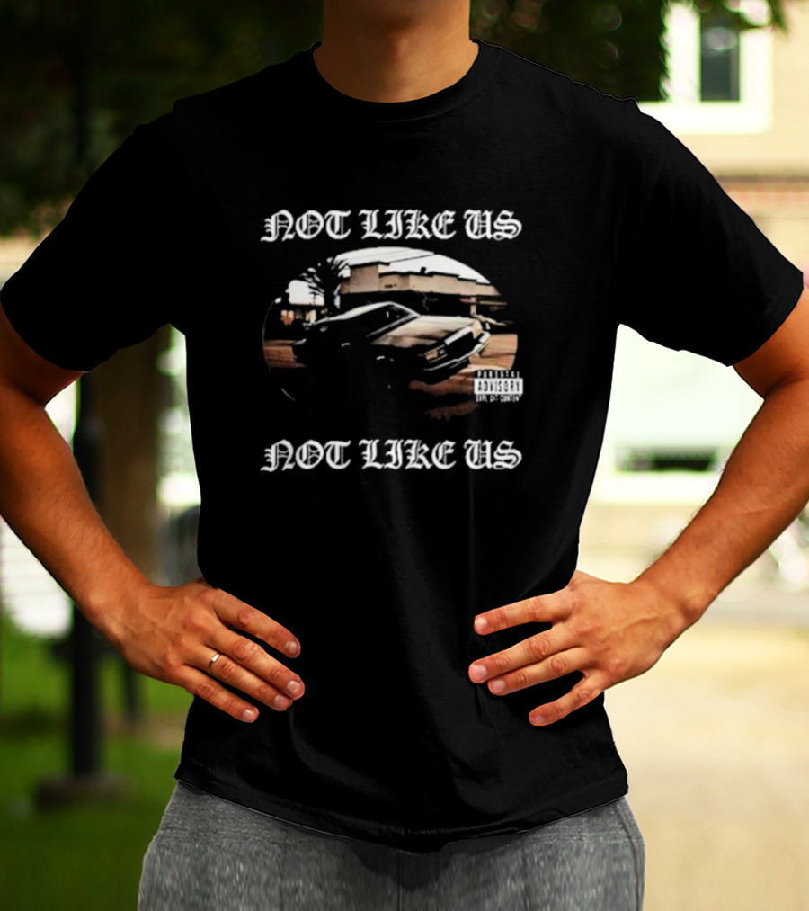 Not Like Us Kendrick Lamar Car Graphic Scene T-Shirt