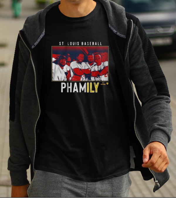 ST Louis Baseball Phamily - Group Of Players In Red And White Uniforms T-Shirt