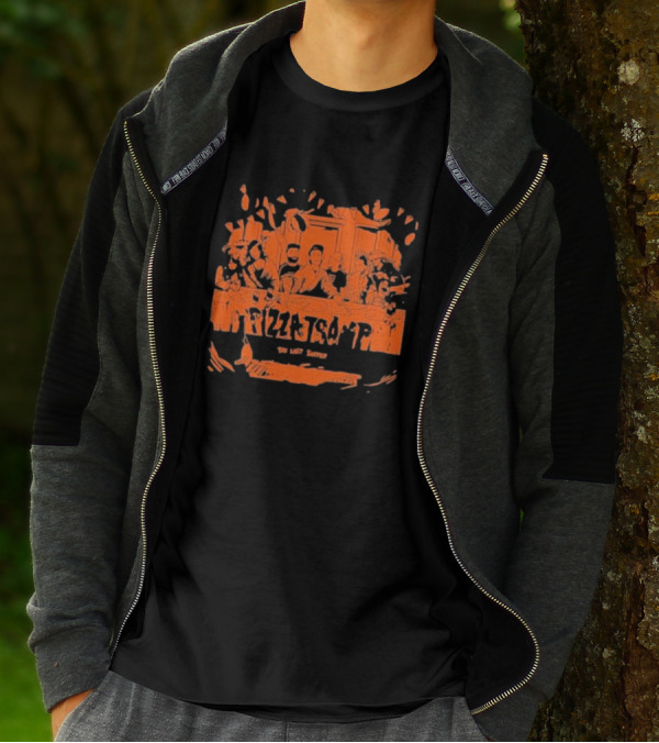 Pizzatramp The Last Supper Band Members At Table T-Shirt