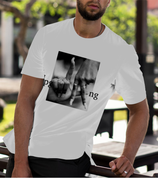 Savannah James PgLang Inspired Hand Sign Motif T-Shirt