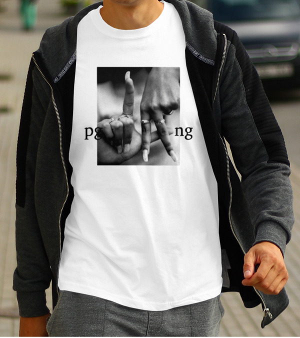 Savannah James PgLang Inspired Hand Sign Motif T-Shirt