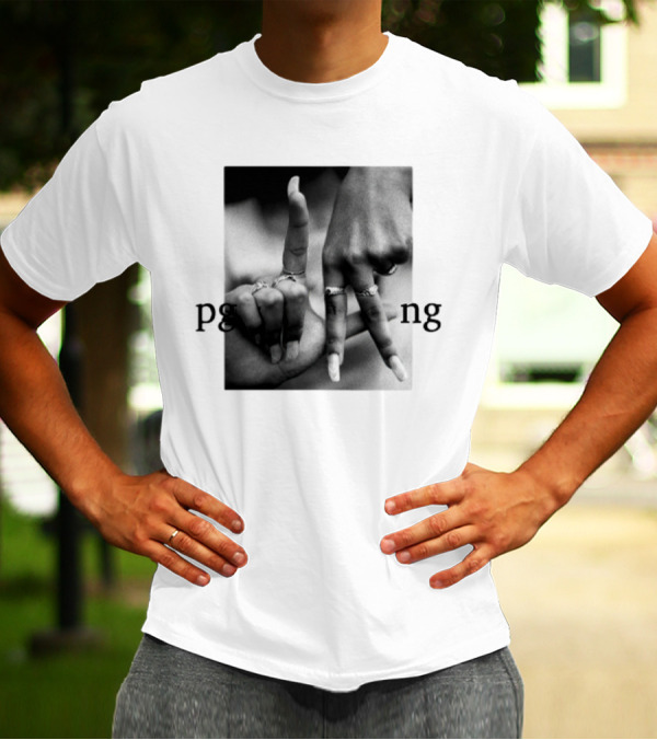 Savannah James PgLang Inspired Hand Sign Motif T-Shirt