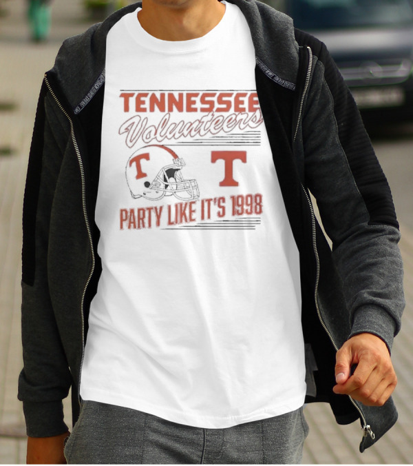 Tennessee Volunteers Football Helmet Party Like It's 1998 T-Shirt