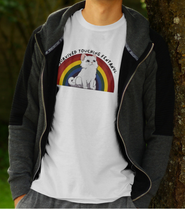 Naomi I Survived Touching Fentanyl Cat T-Shirt