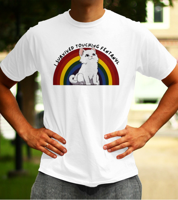 Naomi I Survived Touching Fentanyl Cat T-Shirt