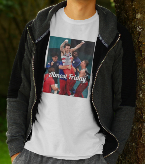 Paul Juda Celebratory Almost Friday Olympic Kid T-Shirt