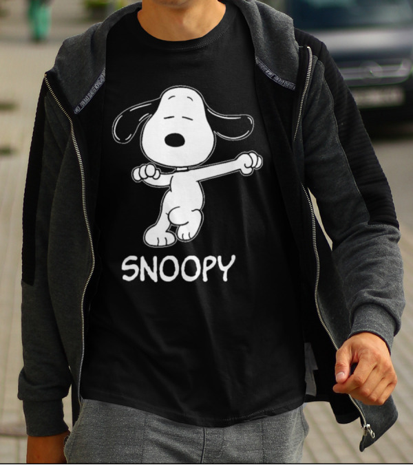 Snoopy Dance Style Peanuts Comic Character T-Shirt