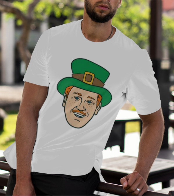 St. Mooktrick’s Day Happy Leprechaun Face With Green Hat T-Shirt