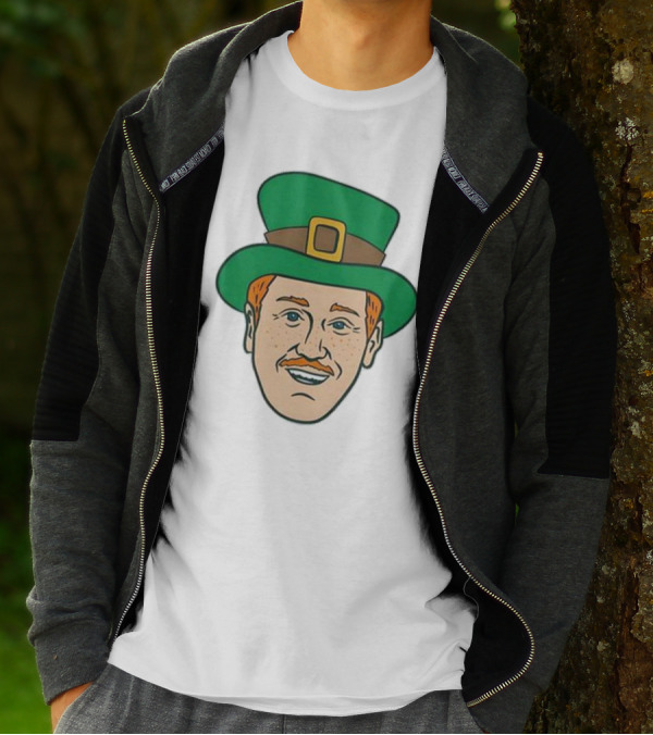 St. Mooktrick’s Day Happy Leprechaun Face With Green Hat T-Shirt